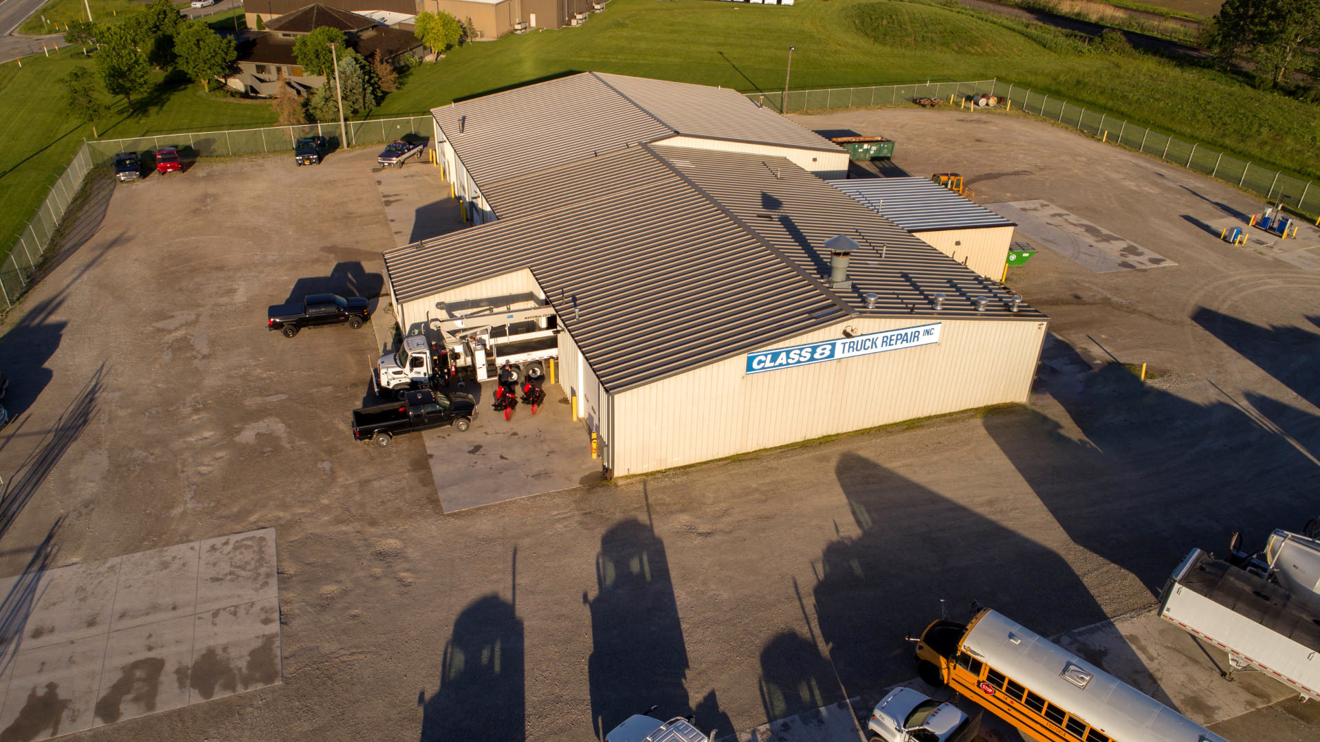 Truck repair garage operations