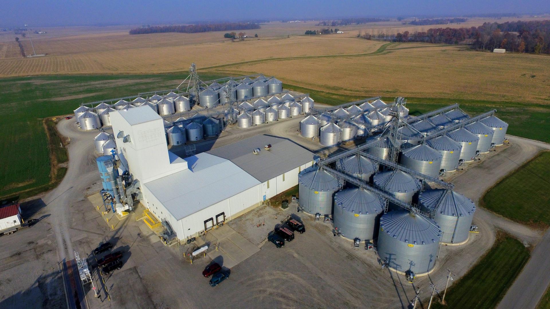 Aerial view of Morral Specialty Grain