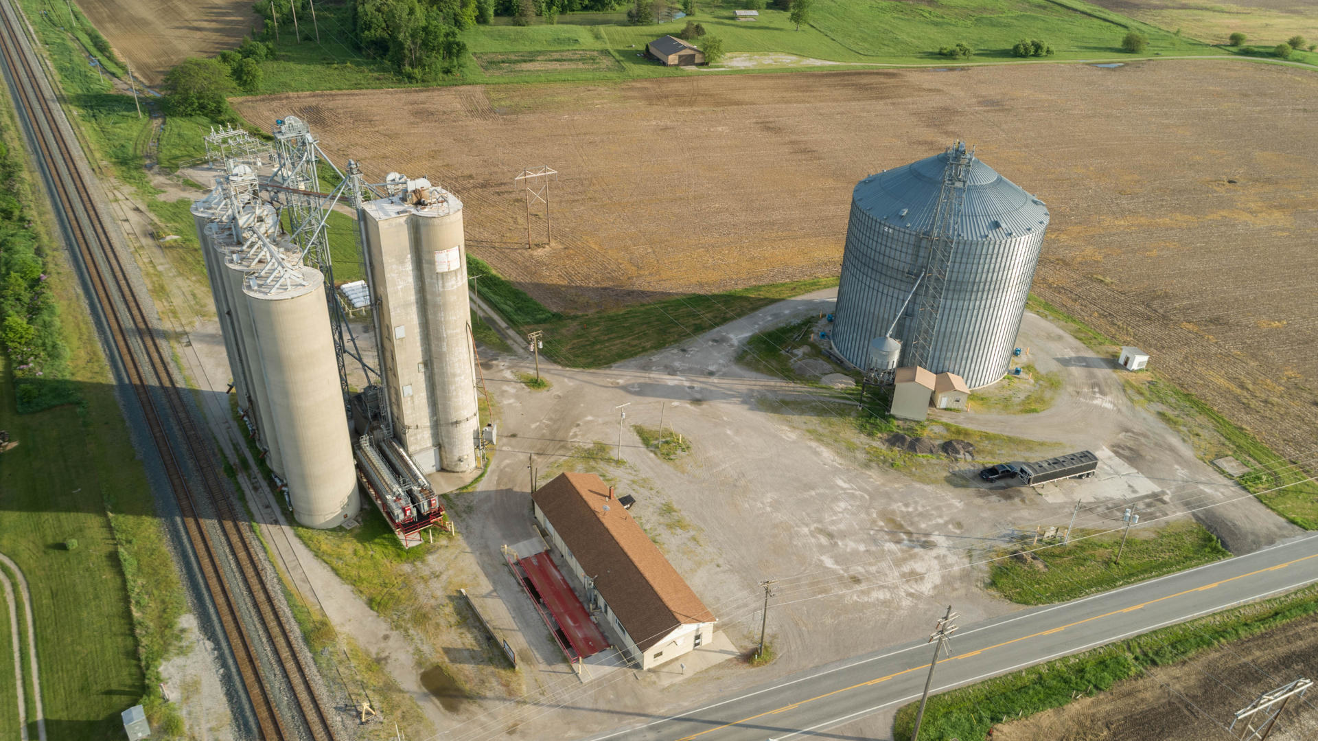 Aerial view of Radnor Elevator